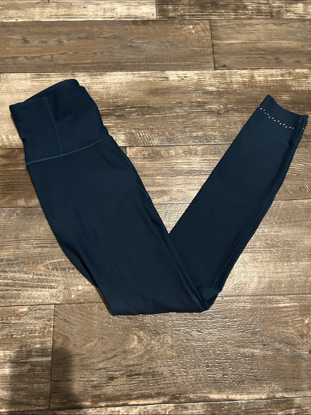 lululemon athletica Navy Classic Leggings with Ankle Laser-Cut Details